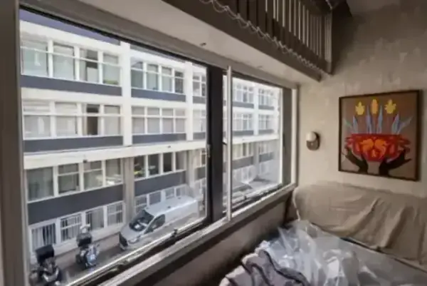 Slimline secondary glazing in a London bedroom