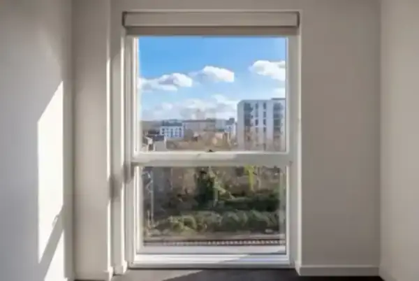 Secondary glazing installed near a busy London railway