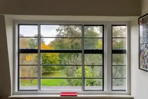 Image 4: A park view through a window with a discreet secondary glazing frame.