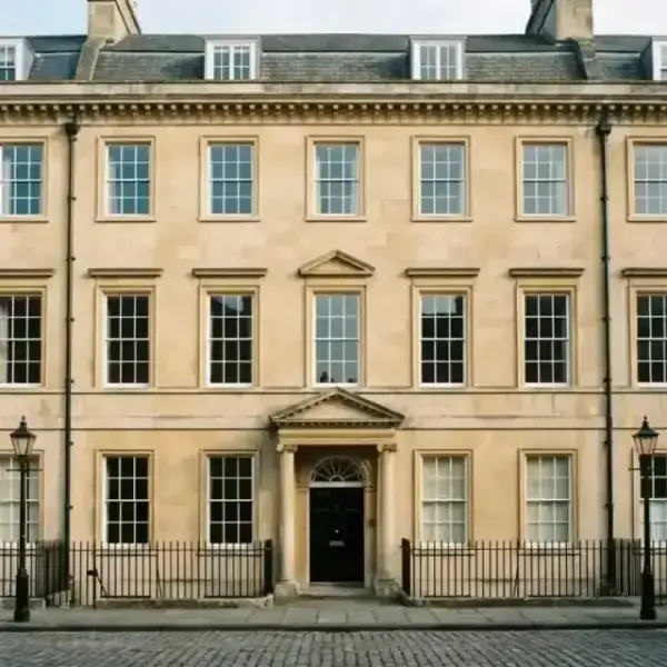 Original Georgian sash window with fine glazing bars